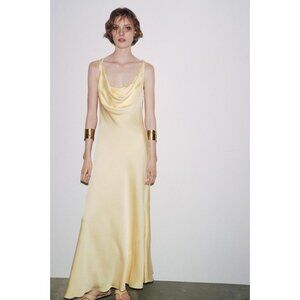 ZARA ZW COLLECTION SATIN LONG DRESS